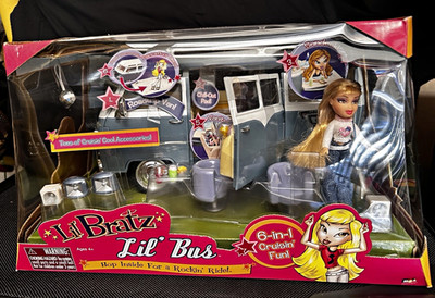 MGA Entertainment Bratz Lil Bratz Bus Playset w/ Doll Talia, Removable Roof 2004
