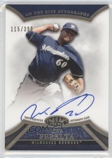 2013 Topps Tier One On the Rise Auto 115/399 Wily Peralta #ORA-WP2 Auto 6u5