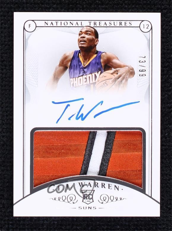 2014 Panini National Treasures 73/99 TJ Warren #113 RPA Rookie Patch Auto RC 4wf