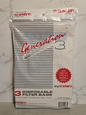 Kirby Generation 3 Disposable Filter Vacuum Sweeper Bags 197289 Quantity Three