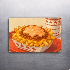 3x 2 In N Out Burger Animal Style Fries Meal Art Fridge Refrigerator Magnet