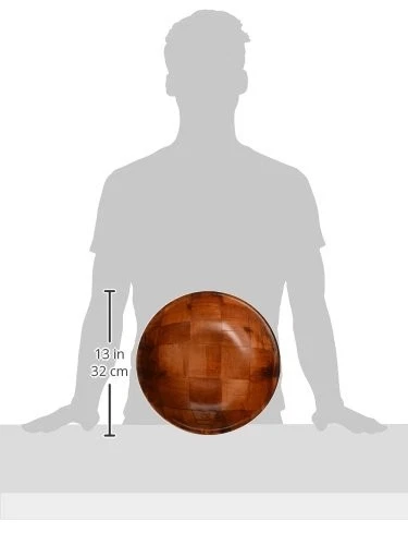 Salada de madeira tecida WWB-12 12" - Imagem 2 de 2