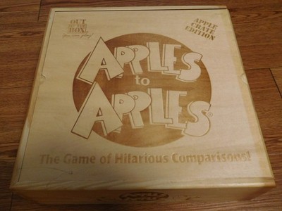 Out of the Box Apples to Apples Wooden Apple Crate Edition Game