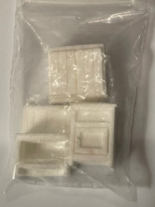3 pieces Cabinets for Miniature Dollhouse 1/4" Vintage New 1:48 white