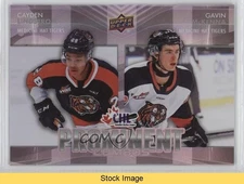 2024-25 Upper Deck CHL Prominent Combos Cayden Lindstrom Gavin Mckenna READ e0y