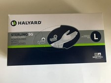 250 Count Box - Halyard Nitrile Exam Gloves Size Large 3.5 Mil Exp. 12/2025
