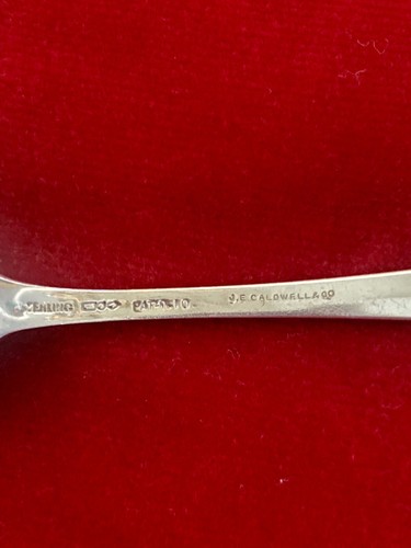 Antique Set Of 6 DEMITASS Spoons Made By JE Caldwell &Co Sterling Silver - Picture 4 of 7
