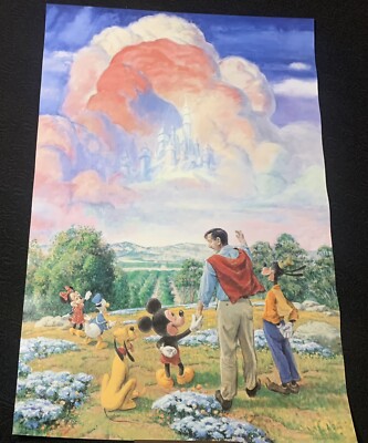 Vintage Walt Disney ''Walt's Dream'' Poster Charles Boyer Art 16''x24''