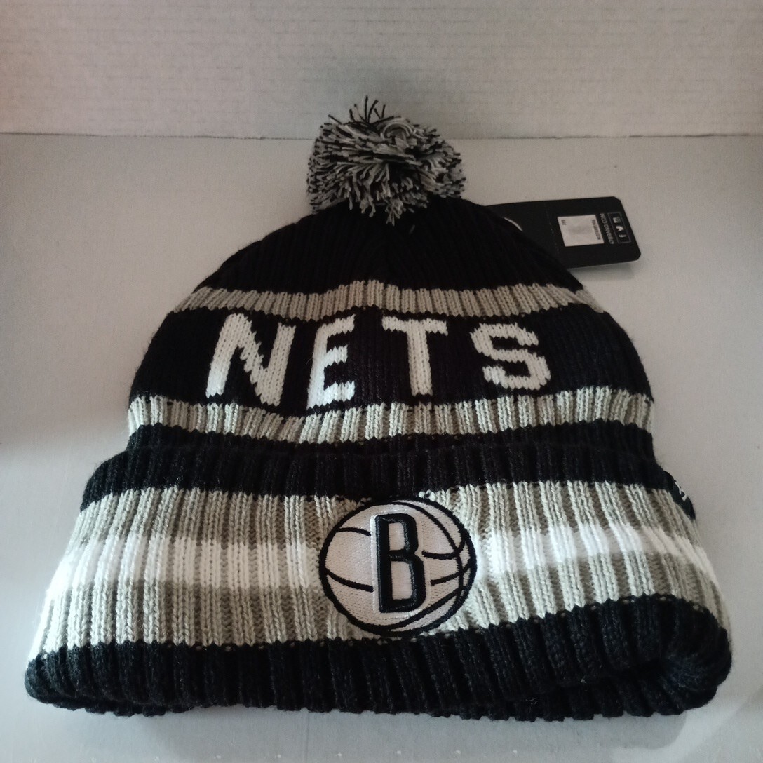 Brooklyn Nets Knit Beanie Hat NFL 47 Brand Men's Black Gray With