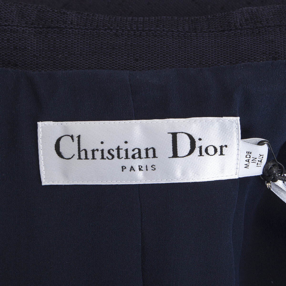 65307 auth CHRISTIAN DIOR navy blue cotton 2020 SHANTUNG Cape 