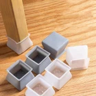 Silicone Square Slider Chair Leg Furniture Protector Caps Covers Hardwood Floors