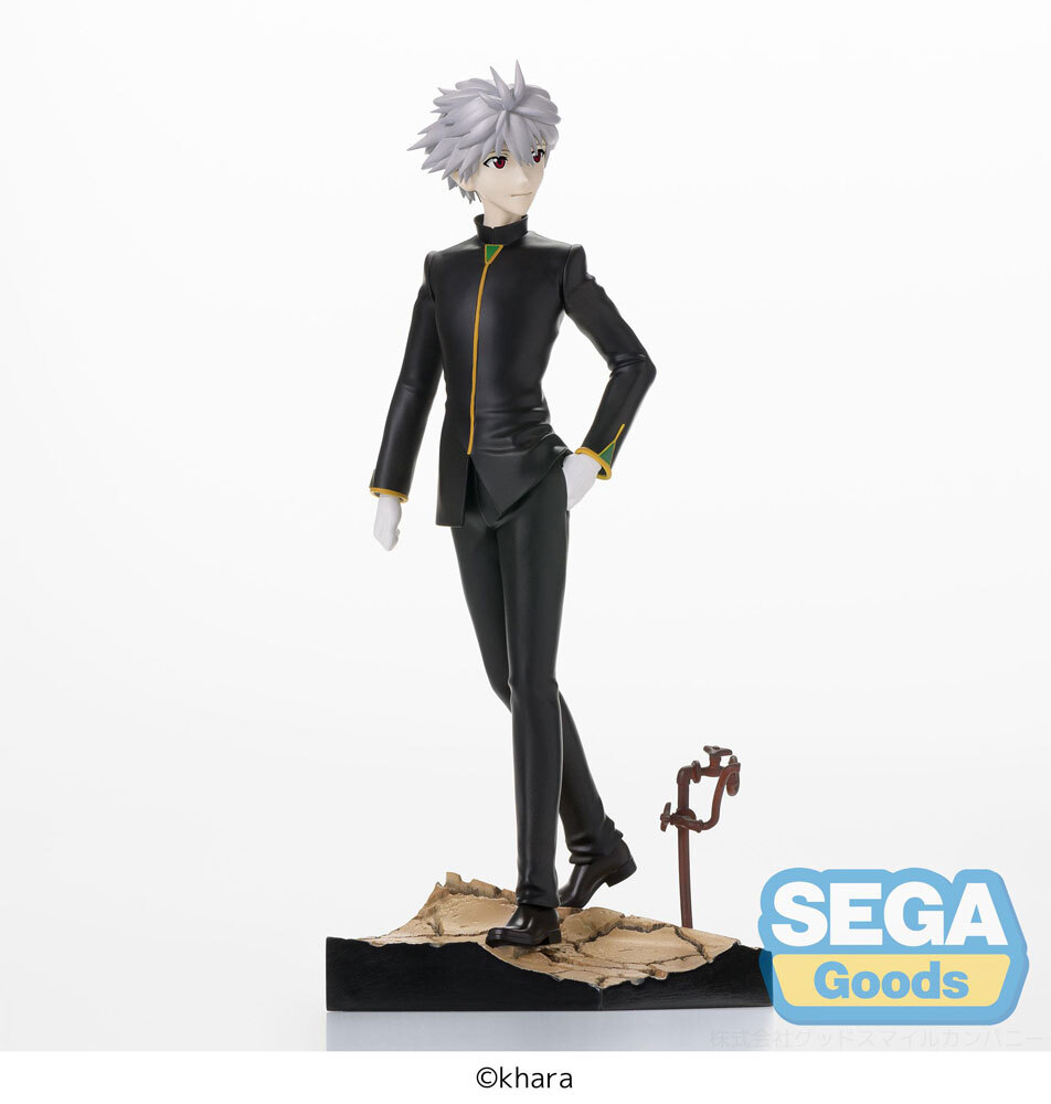Genuine Evangelion Kaworu Nagisa Commander Suit Figure 19cm Sega