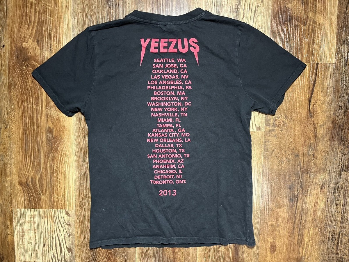KANYE WEST YEEZUS 2013 TOUR T-SHIRT OFFICIAL MENS RARE GOD WANTS