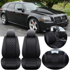 For Dodge Magnum Car Seat Covers Front Rear 5-seater Full Set Pu Leather