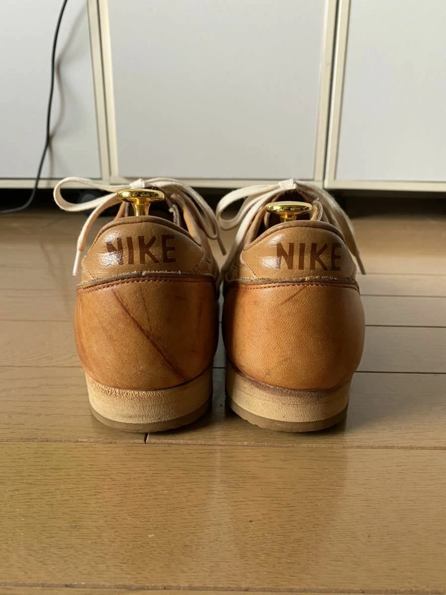 NIKE Le Village Brown Men's Sneakers size US10H Made in USA 80s Vintage Used