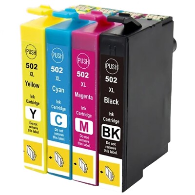 4 TINTENPATRONEN 502XL 1 SET ERSETZT EPSON XP-5150 XP-5155 WF-2880 NICHT-OEM