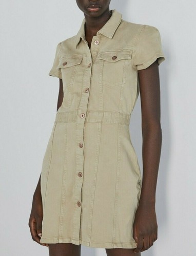 ZARA 20 WOMAN DENIM MINI DRESS TUNIC 