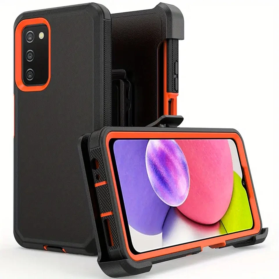 For Samsung Galaxy S21 FE Case Cover w/Clip fit Otterbox Defender+Tempered Glass - Image 4 of 4