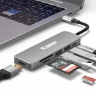 KBEST USB C-Type Multi-Hub 6 in 1 Port USB-A SD/TF HDMI USB-C PD
