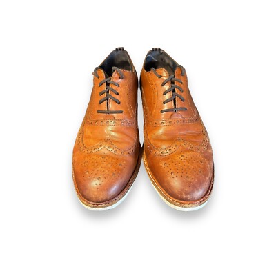 Cole Haan Grand.OS Wingtip Shoes Mens 8.5 M Brown Leather  display picture 2