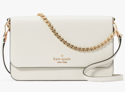 Kate Spade Madison Flap Crossbody Bag White Leather Purse KC430 NWT Ivory FS