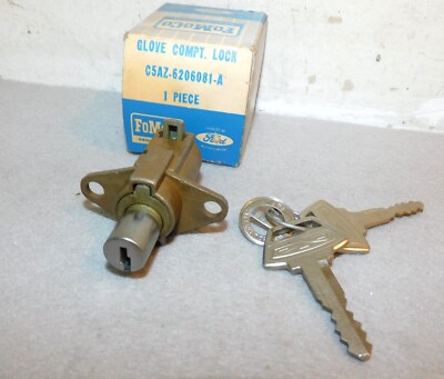 1965 Ford Custom Galaxie 500 XL LTD NOS GLOVE BOX COMPARTMENT DOOR LOCK ASSEMBLY