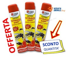 Zapi TETRACIP Spray → 500 ml  INSETTICIDA per Insetti Volanti, Mosche e Zanzare