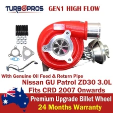 Turbo Pros GEN1 High Flow Turbo + Oil Feed Pipe For Nissan Patrol GU ZD30 3.0L