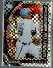 2020 Panini Prizm Draft Picks Power Surge Prizms Power Plaid #7 Aaron Sabato /35