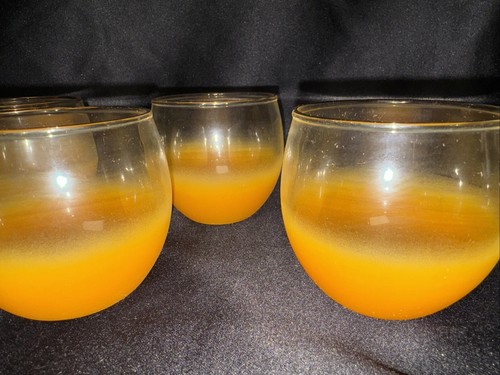 Vintage Blendo Krug 6 Rolly Poly Brille orange Sherbet exquisiter Zustand 1950er - Bild 14 von 16