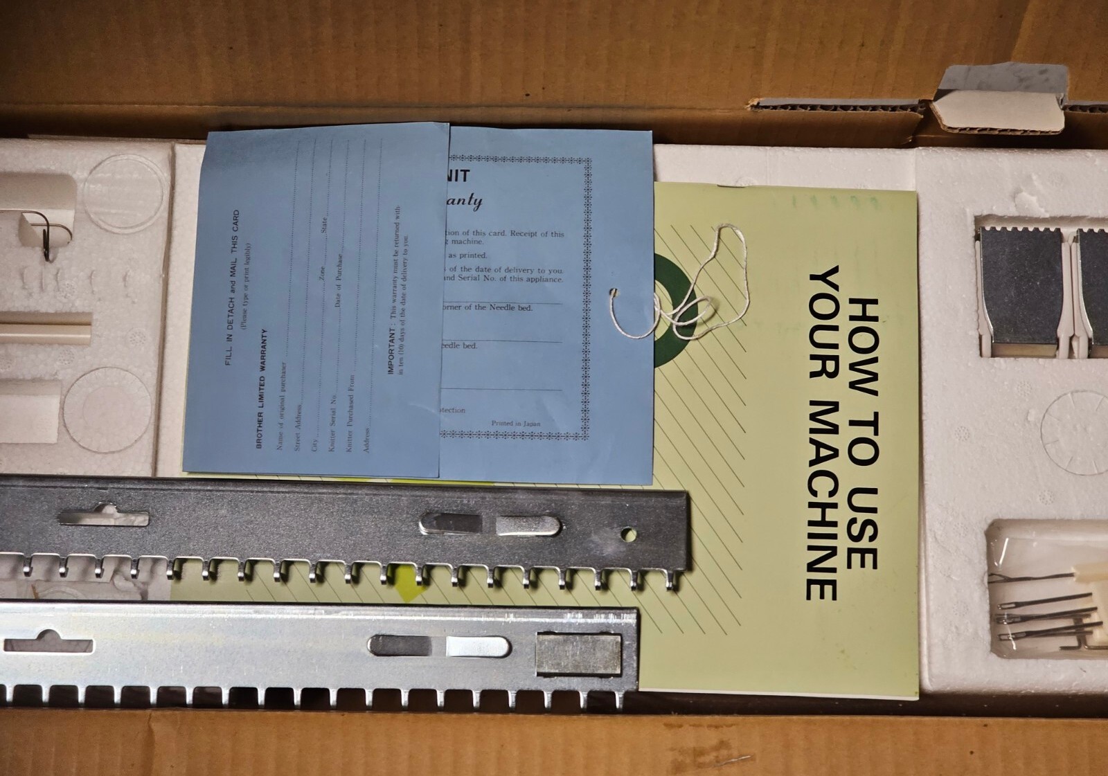 Brother KX350 Home Knitter Knitting Machine; Made in Japan Vintage eBay