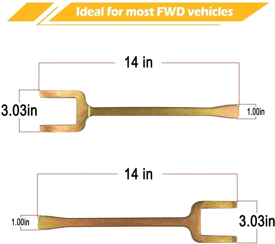 Kit Estrattore Semialbero 12020 Axle Popper – Forca E Spessori Per Rimozione Giunto CV Interno FWD, Acciaio Temprato - 5