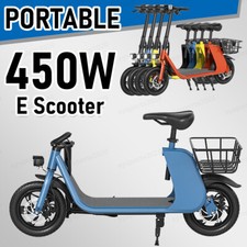 450W Sports Electric Scooter Adult with Seat Electric Commuter UL 2849 Certified