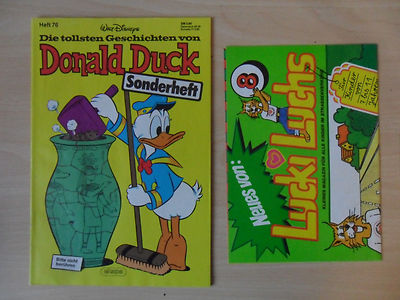 Tollsten Geschichten  Donald Duck Nr: 76      mit Beilage  Lucki Luchs Poster 8