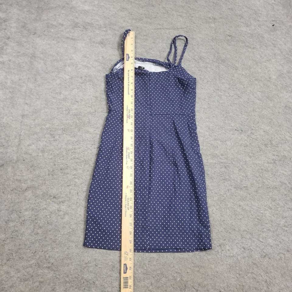 Forever 21 Dress Womens Small Blue White Mini Sleeveless Tank Polka Dot Ladies - Image 4 of 4