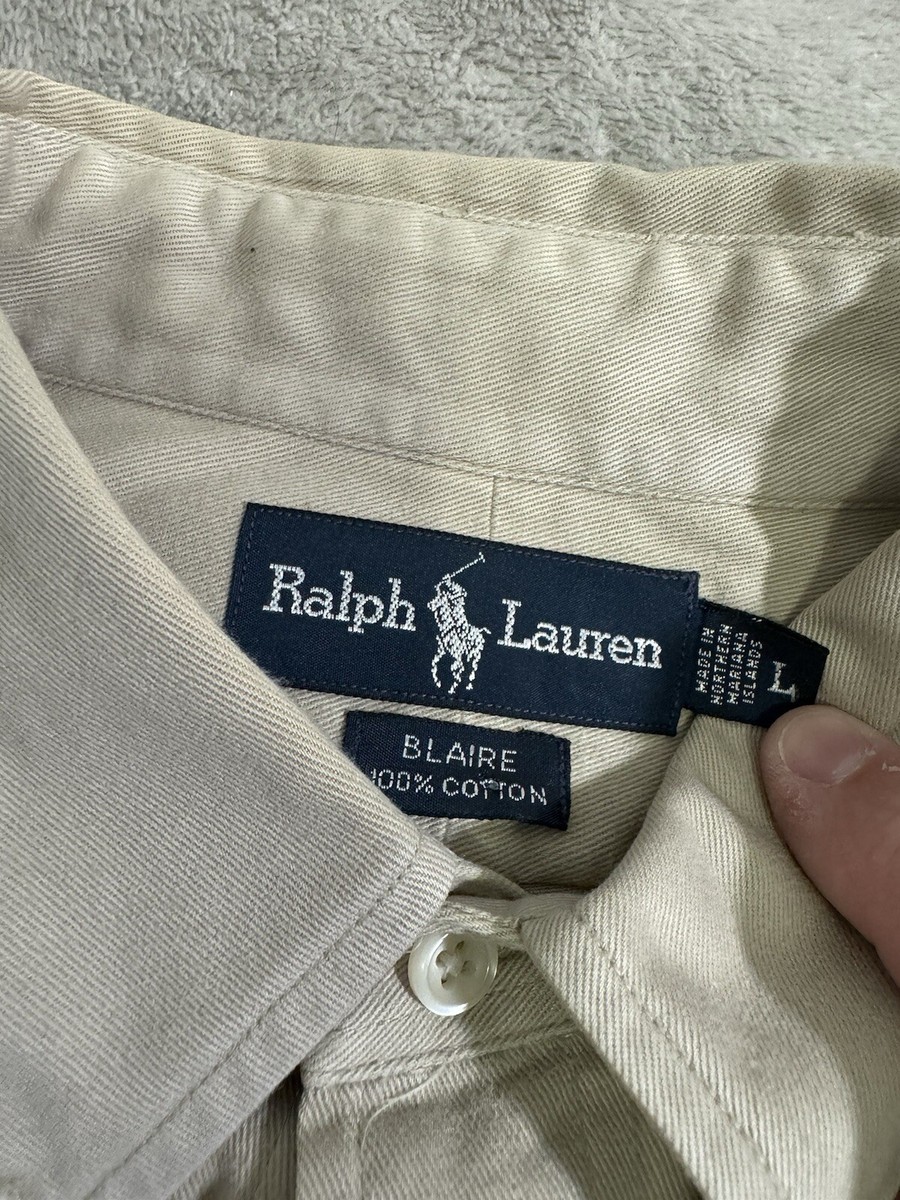 Men Polo Ralph Lauren Blaire Long Sleeve Button Down Shirt Size