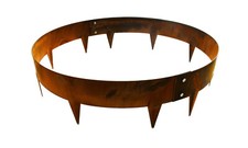 Garden Gear Metal Tree Ring Border Edging 60/90cm Cor-ten Black Steel Rustproof