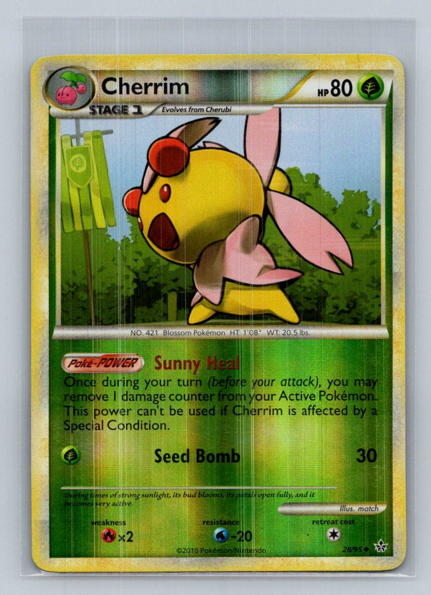 Cherrim Unleashed 28/95 Near Mint NM Reverse Holo