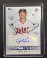 2022 Topps Series 1 GRIFFIN JAX Baseball Stars AUTO RC Rookie #BSA-GJ TWINS