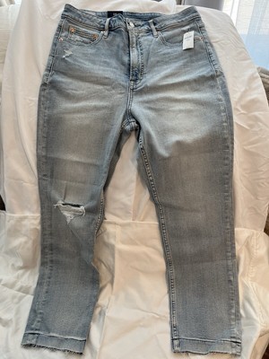 Gap Vintage Slim Sky High womens jeans size 12 short raw hem distressed 
