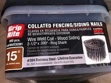 New Grip Rite Prime Guard maxc62815 15-Degree Wire Coil 1-1/2-In by.090-In Ring