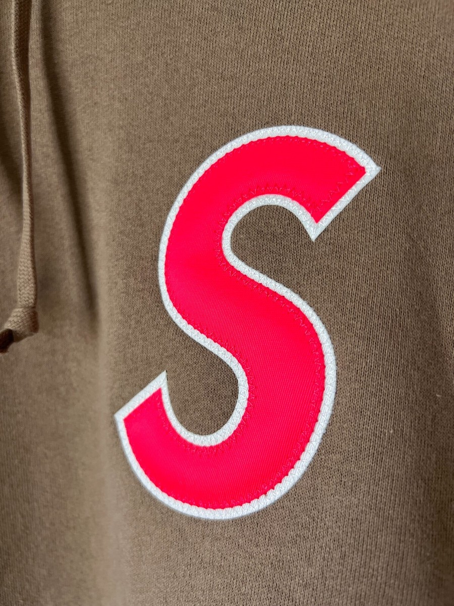 Supreme S Logo Hoodie - Size XL - Dusty Brown - NEW | eBay