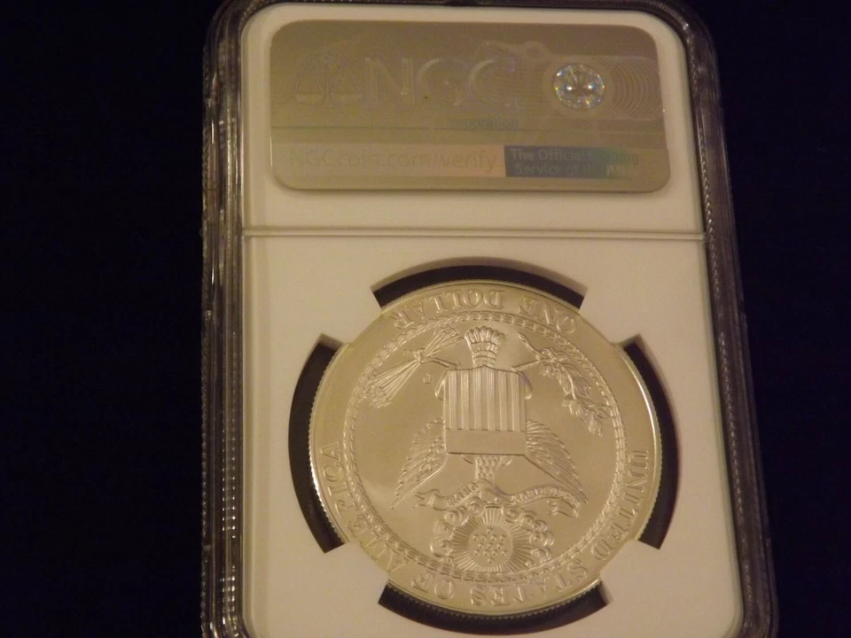 2008-P $1 BALD EAGLE NGC MS 70 - Image 2 of 2