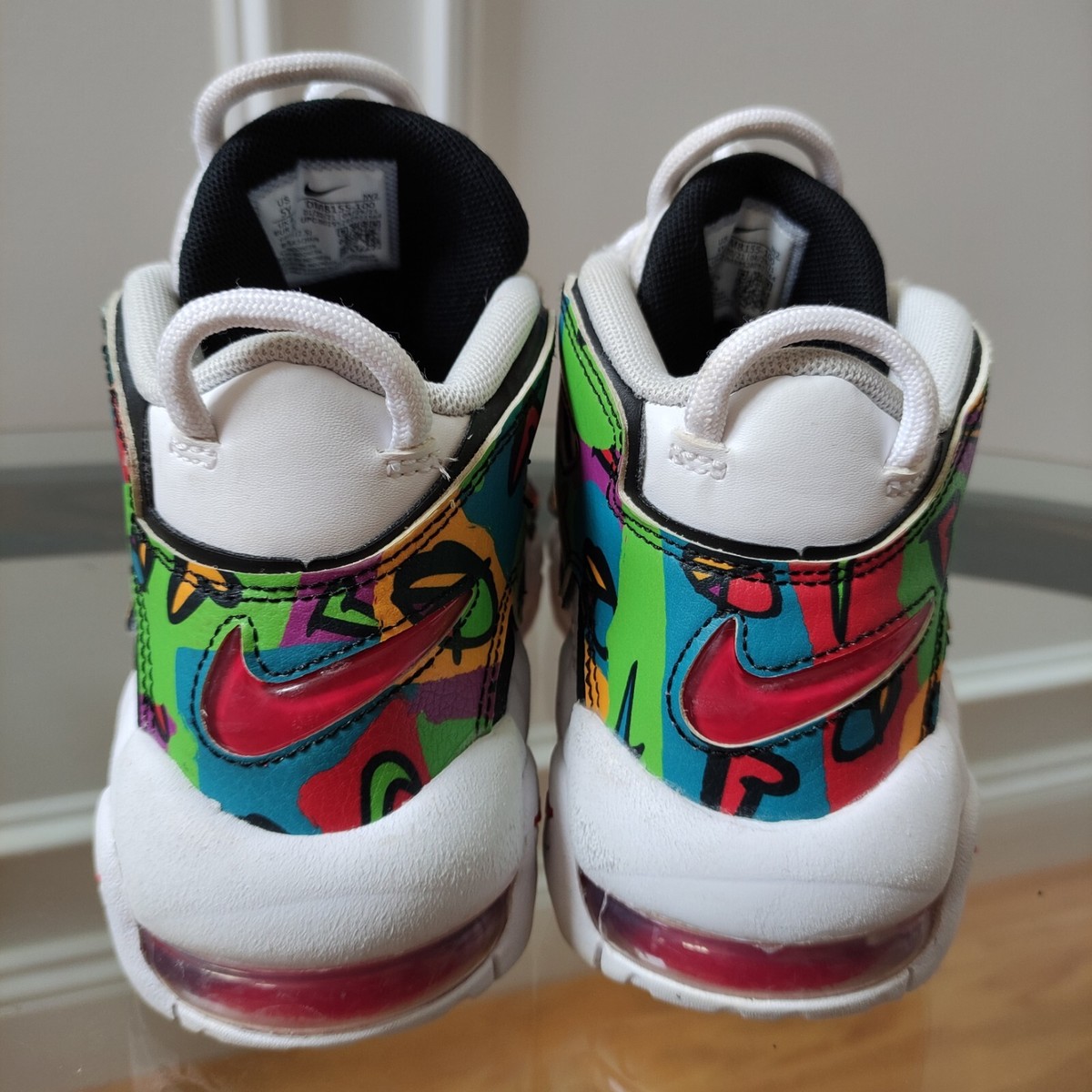 Nike Air More Uptempo Peace Love Swoosh DM8155-100 GS 5y