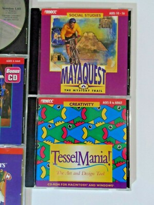 Lot of 8 MECC Educational Learning PC Games (WINDOWS/MAC) Munchers