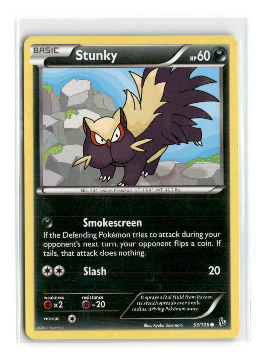 stunky pokemon card - (53) Pokmon Hit Points60 HP Form Stunky/Skuntank Master Set : r/PokemonTCG