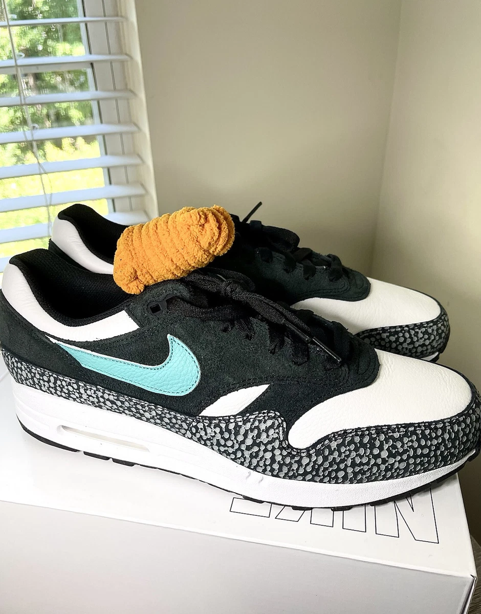 verdacht Vruchtbaar procent Nike Air Max 1 Premium Atmos NBY ID Elephant Print Cement Men Sz 12.5  DO7414 991 | eBay