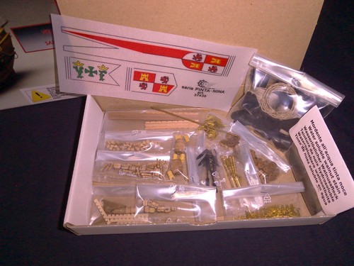 NEW Mantua Model Pinta Wood Ship Boat Scale:1/50 Inch: 22.44" Kit #775 - Afbeelding 7 van 12