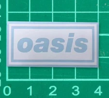 Oasis Band Sticker white diecut