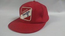Vintage AC Delco Patch Hat FunKap RED Adjustable Size Snapback Cap ~ USA Made